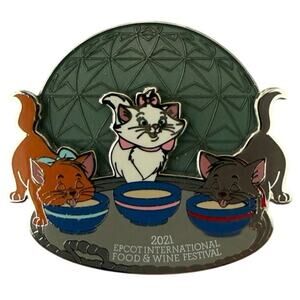 Disney Epcot International Food And Wine Festival 2021 Aristocats LE 4000 Pin